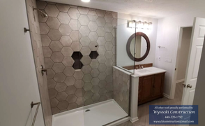 Walk-In Bathroom Shower & Vanity Installation