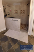 Half Wall Walk-In Shower Installation